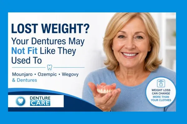 Loose dentures after weight loss from Mounjaro or Ozempic